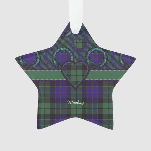 Mackay clan Plaid Scottish tartan Ornament (Front)