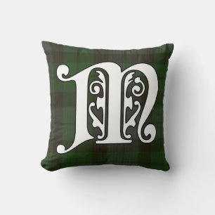 MacKay Clan Tartan Monogram Cushion