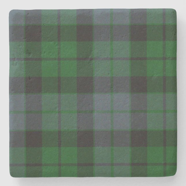 MacKay Clan Tartan Plaid Stone Coaster (Front)