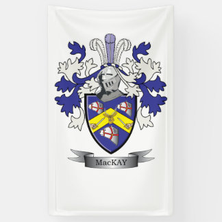 MacKay Family Crest Coat of Arms Banner