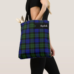 MacKay Green Scottish Clan Tartan Plaid Tote Bag
