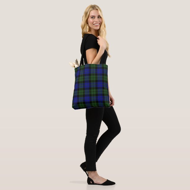 MacKay Green Scottish Clan Tartan Plaid Tote Bag (On Model)