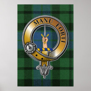 MacKay Tartan & Badge Poster