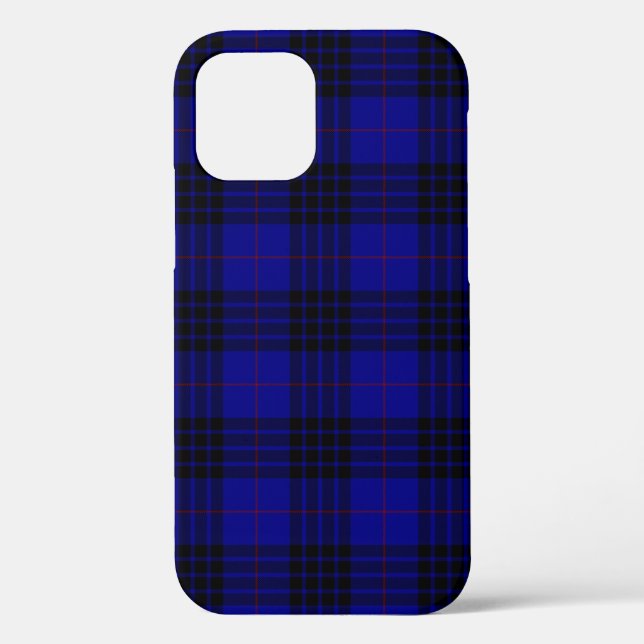 MacKay tartan blue black plaid Case-Mate iPhone Case (Back)