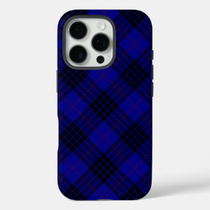 MacKay tartan blue black plaid iPhone 16 Pro Case