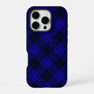 MacKay tartan blue black plaid iPhone 16 Pro Case