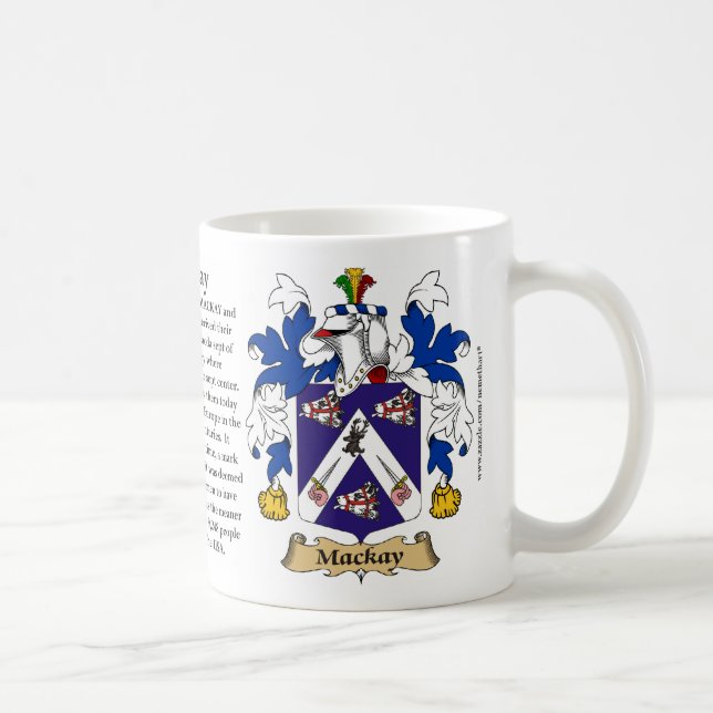 Mackay, the Origin, the Meaning and the Crest Coffee Mug (Right)
