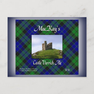 MacKay's Castle Varrich Ale Postcard