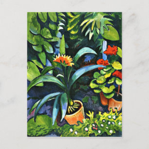 Macke - Flowers in the Garden Postcard