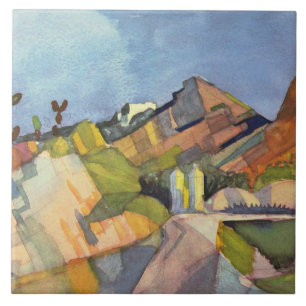 Macke - Rocky Landscape, Ceramic Tile
