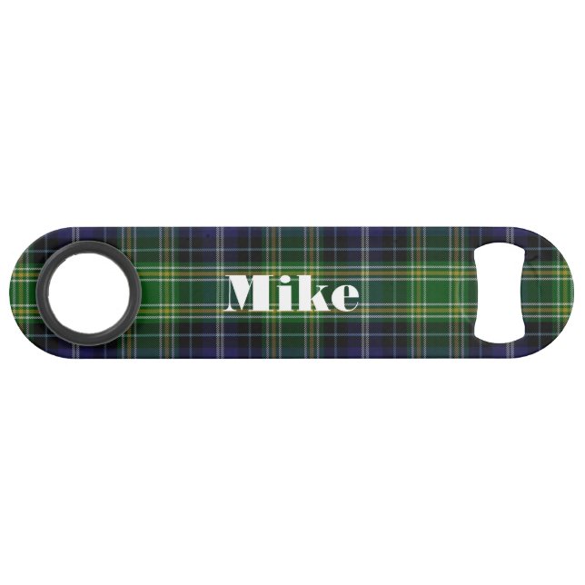 MacKellar Plaid Custom Speed Bottle Opener (Front (Horizontal))