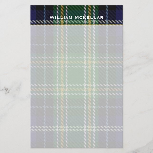 MacKellar Plaid Custom Stationery (Front)