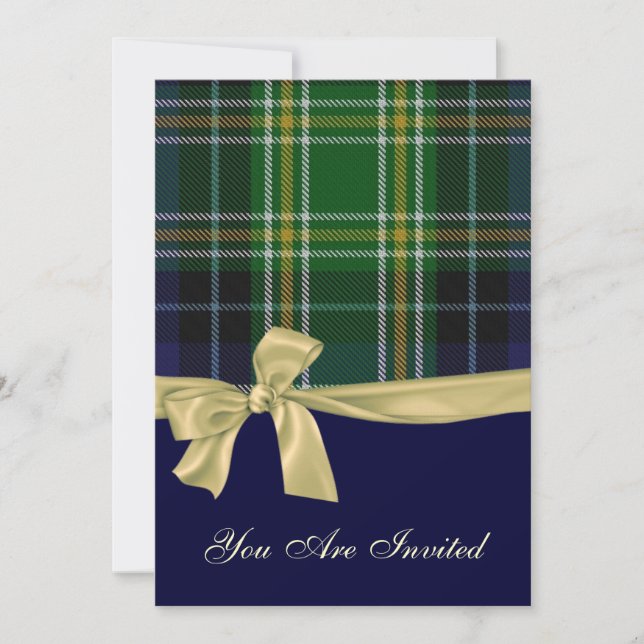 MacKellar Plaid Wedding Rehearsal Dinner Invitation (Front)