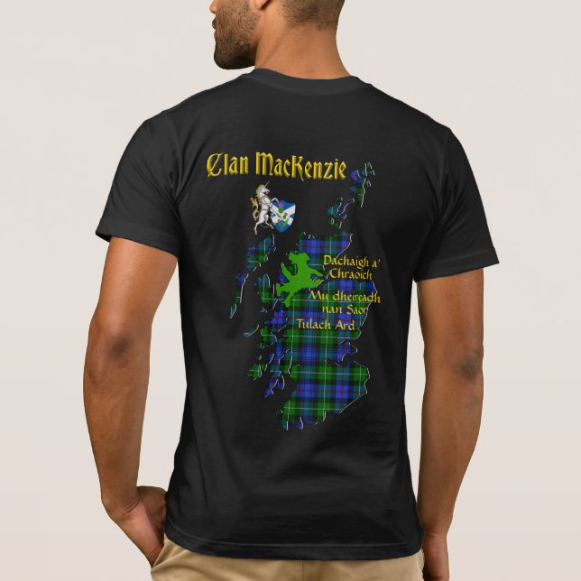 MacKenzie Clan & Tartan Map2 T-Shirt (Back)