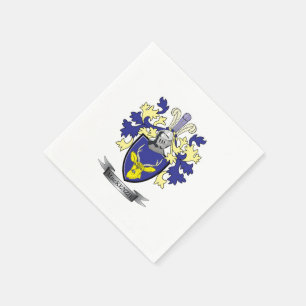 MacKenzie Family Crest Coat of Arms Napkin