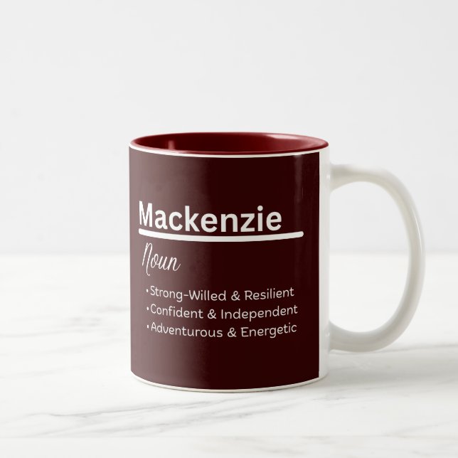 Mackenzie Girl Personalized Name Mug (Right)