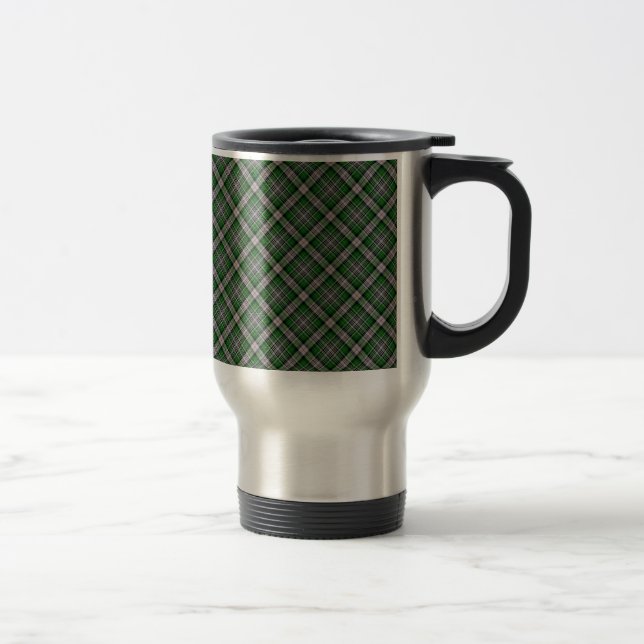 Mackenzie/McKenzie Clan Tartan Designed Print Travel Mug (Right)
