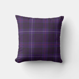 mackenzie purple tartan  christmas Scottish Scotla Cushion