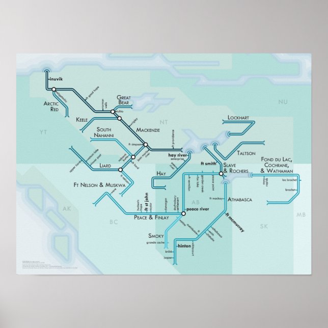 Mackenzie River System, 15 x 20 Poster (Front)