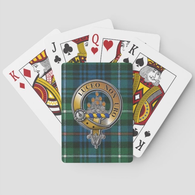 MacKenzie Tartan & Badge Playing Cards (Back)