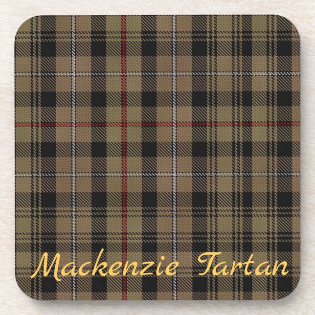 Mackenzie Tartan Coasters Wedding Gift Set of 6 (Front)
