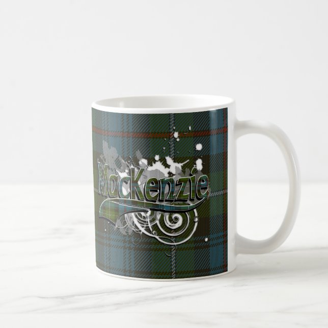 MacKenzie Tartan Grunge Coffee Mug (Right)