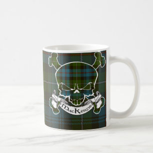 MacKenzie Tartan Skull Coffee Mug