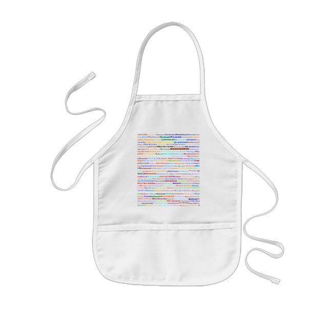 Mackenzie Text Design II Kids Apron (Front)
