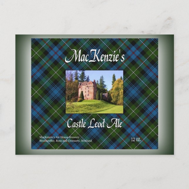 MacKenzie's Castle Leod Ale Postcard (Front)