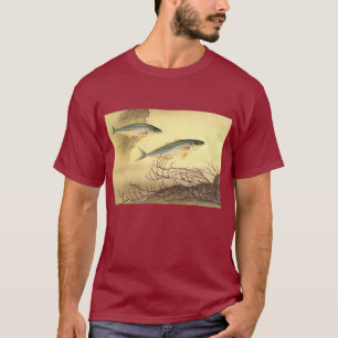 Mackerel Fish in the Ocean, Vintage Japonisme Art T-Shirt