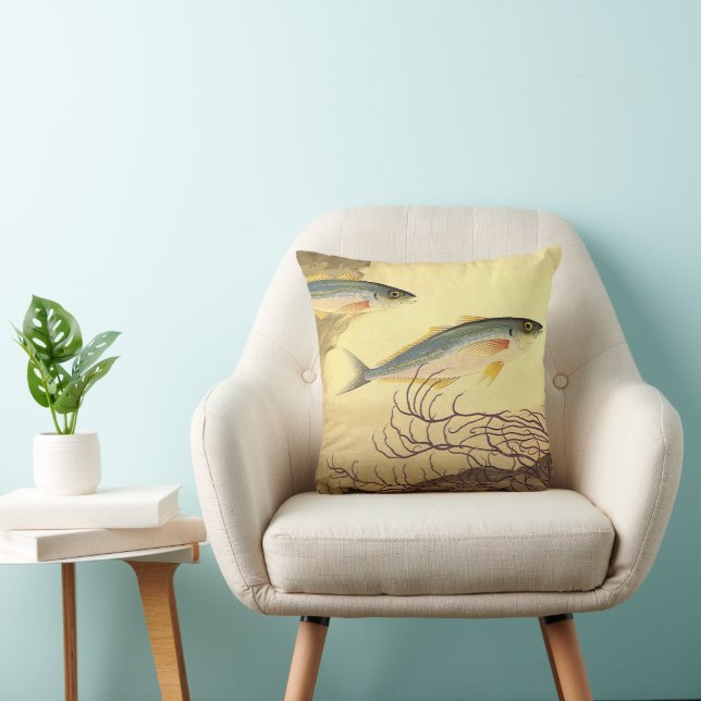 Mackerel Fish Swimming in the Ocean Cushion (Chair)