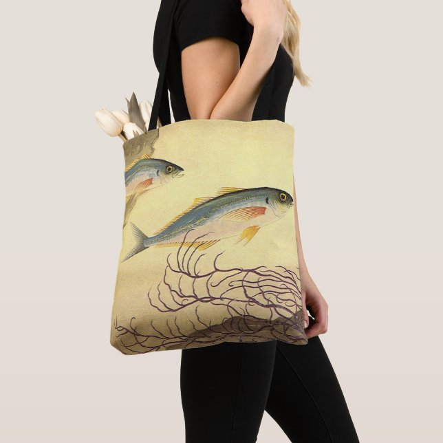 Mackerel Fish Swimming in the Ocean Tote Bag (Close Up)