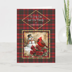 MacKillop Modern Tartan Christmas Holiday Card