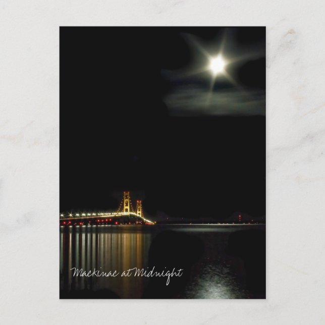 Mackinac at Midnight Postcard (Front)
