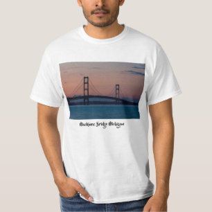Mackinac Bridge At Dusk T-Shirt