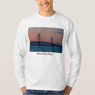 Mackinac Bridge At Dusk T-Shirt