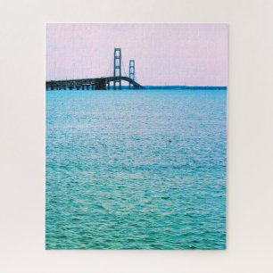 Mackinac Bridge - Lake Michigan - 16x20 - 520 pcs Jigsaw Puzzle