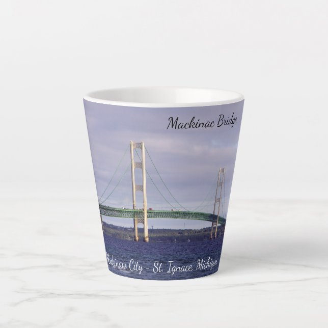Mackinac Bridge latte mug (Front)
