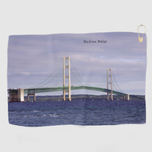 Mackinac Bridge Mackinaw City golf towel