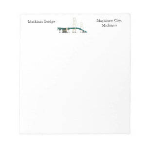 Mackinac Bridge Mackinaw City notepad