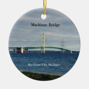 Mackinac Bridge Mackinaw City ornament