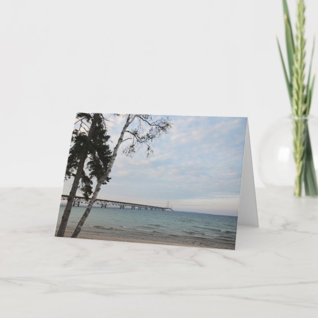 Mackinac Bridge, Michigan Card (Front)