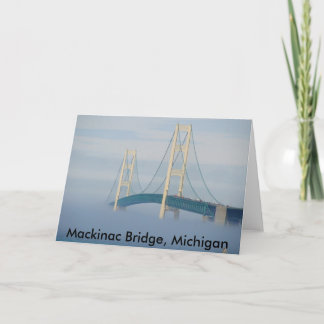 Mackinac Bridge, Michigan Card
