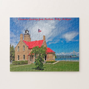 Mackinac Bridge Michigan. Jigsaw Puzzle