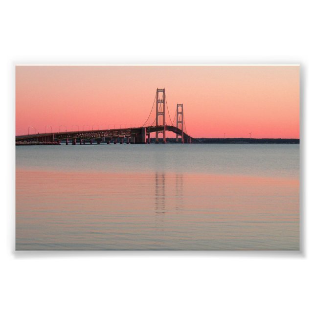 Mackinac Bridge, Michigan Photo Print (Front)