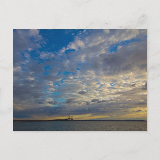 Mackinac Bridge, Michigan Postcard (Front)