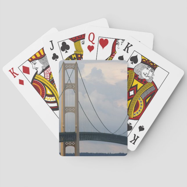 Mackinac Bridge, Michigan, USA Playing Cards (Back)