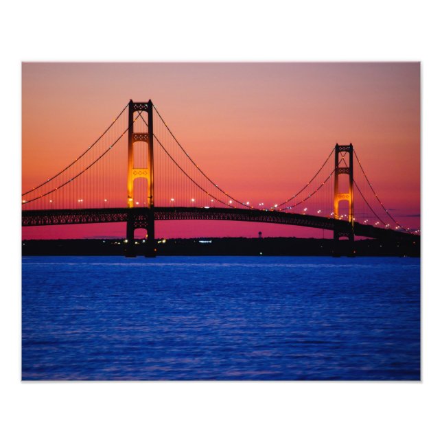 Mackinac Bridge photo Print (Front)