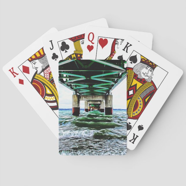 "Mackinac Bridge Playing Cards" Cards (Back)