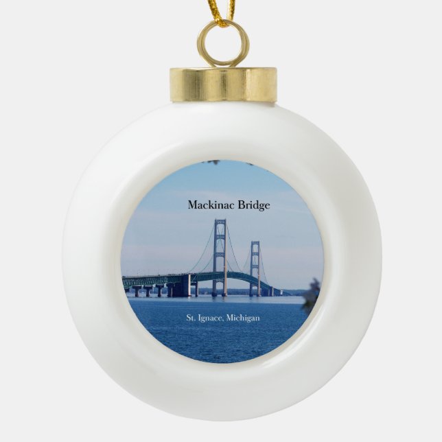 Mackinac Bridge St. Ignace ornament (Front)